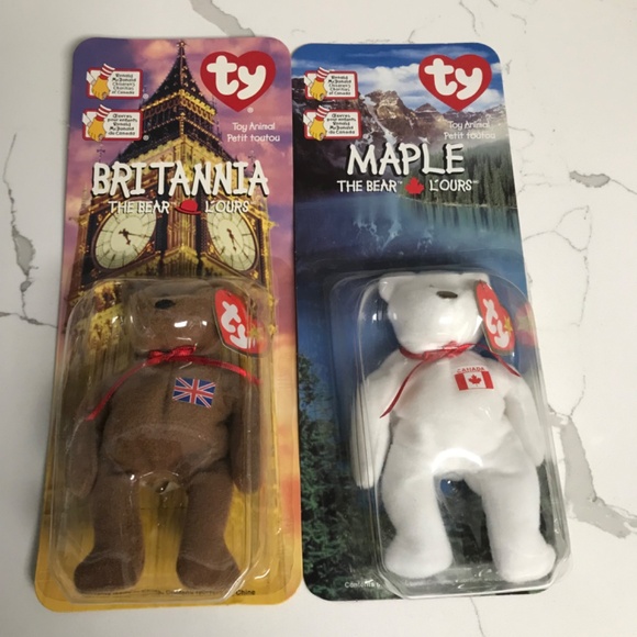 Vintage TY McDonalds Beanie Babies Collectible Plush Bears 1999 Set of 4 NIB - Picture 3 of 4